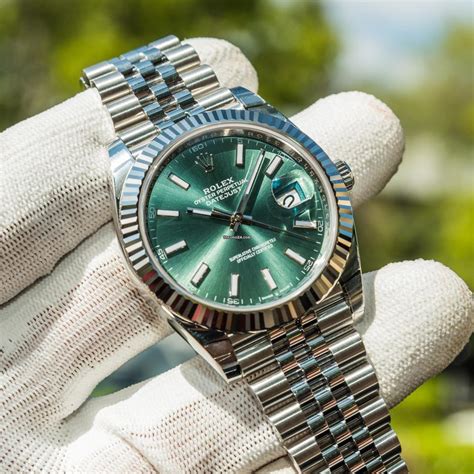 rolex mint green motif dial|Rolex datejust 41.